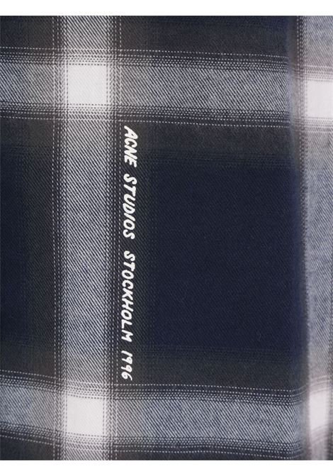 camicia button-up uomo navy ACNE STUDIOS | BB0632AV7
